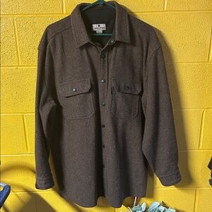 Woolrich Dark Brown wool Shirt Jacket